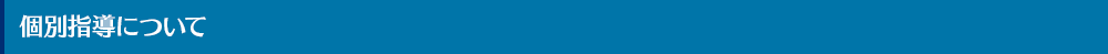 個別指導について